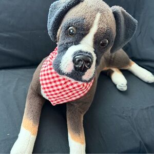 Red and White Checkered   Dog Bandanna